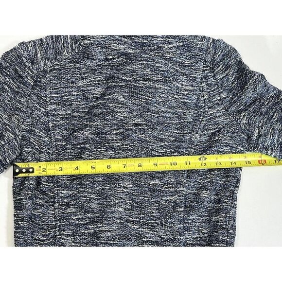 Vince Womens Blue Tweed Drape Neck Open Blazer Jacket Size XS - Picture 13 of 15